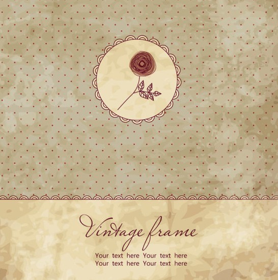 Elegant Vintage Floral Frames Vector 03