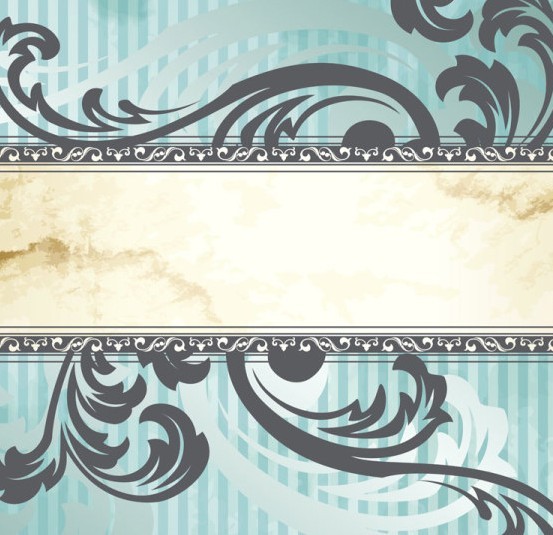 Elegant Vintage Floral Frames Vector 04
