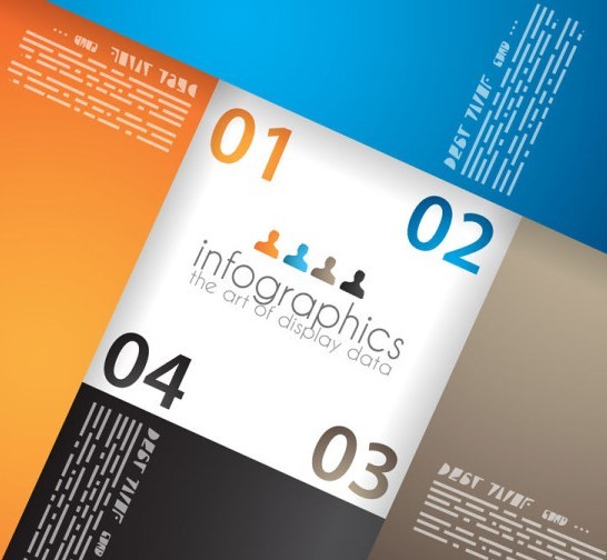 Vector Paper Origami Infographic Option Elements 01