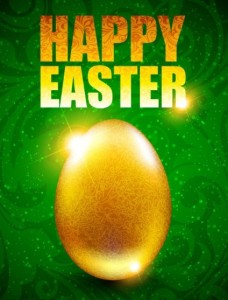 Elegant Happy Easter Card Templates Vector 01
