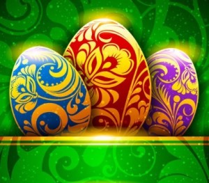 Elegant Happy Easter Card Templates Vector 05