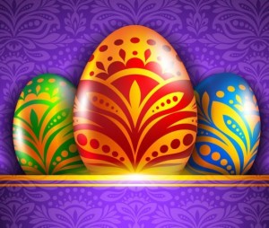 Elegant Happy Easter Card Templates Vector 06