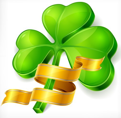 St.Patrick's Day Shamrock Template Vector 01