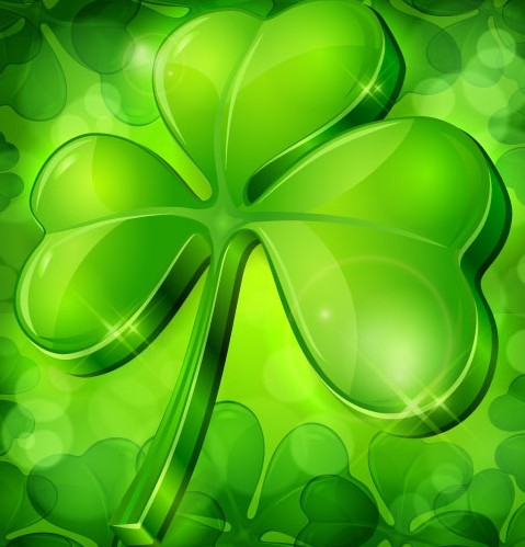 St.Patrick's Day Shamrock Template Vector 05