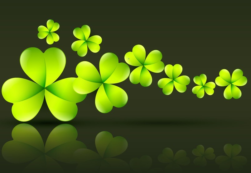 St.Patrick's Day Shamrock Template Vector 08