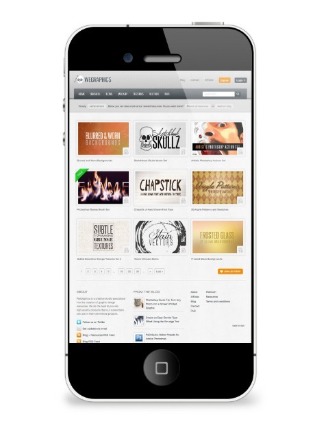 Simple iPhone 5 Mockup PSD