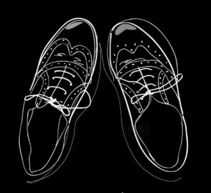 Vector Hand Drawn Jazz Shoes