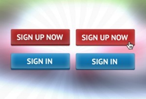 Chunky Sign UP Button Template PSD
