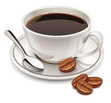 Vector Elegant Coffee Cup Design Material 03