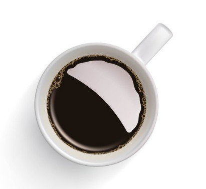 Vector Elegant Coffee Cup Design Material 04