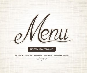Elegant Restaurant Menu Design Vector