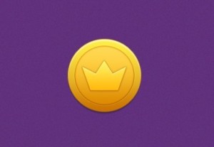 Glossy Yellow Coin Icon PSD
