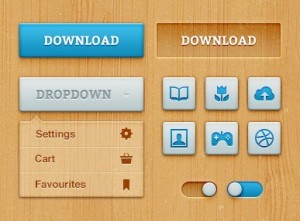Bold Woody Web Ui Kit PSD