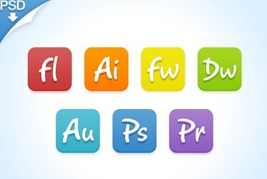 Candy Adobe Products Icon Set