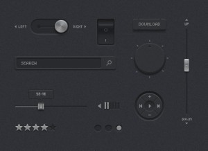 Detailed Dark Web Ui Kit PSD