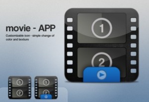 Glossy Movie App Icons