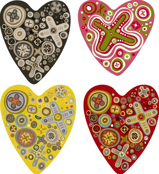Lovely Vector Heart Design 05