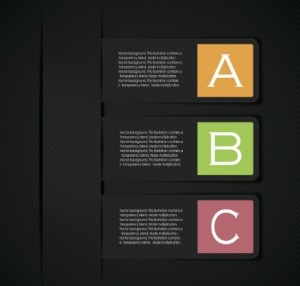 Fashion Origami Step Options Vector Label For Infographic 01