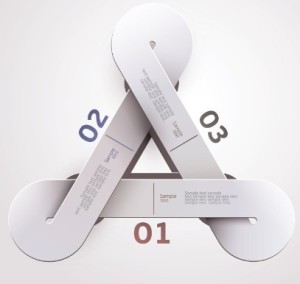 Fashion Origami Step Options Vector Label For Infographic 04