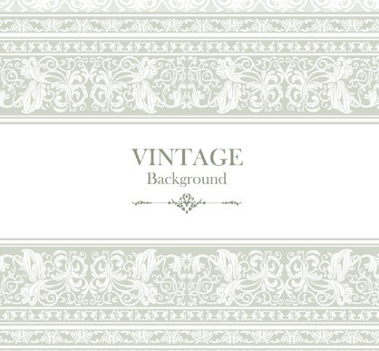 Pastel Vintage Floral Vector Borders and Frames 02