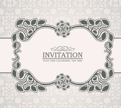 Pastel Vintage Floral Vector Borders and Frames 03
