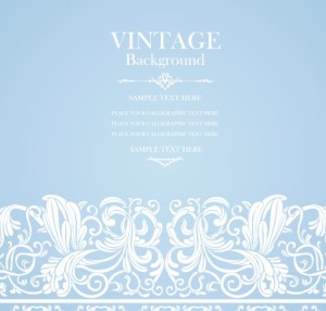 Pastel Vintage Floral Vector Borders and Frames 04
