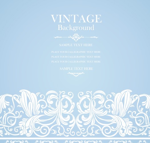 Pastel Vintage Floral Vector Borders and Frames 04