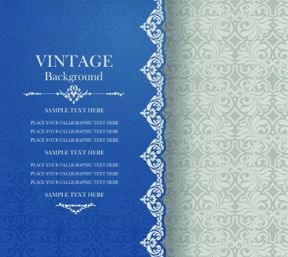 Pastel Vintage Floral Vector Borders and Frames 05