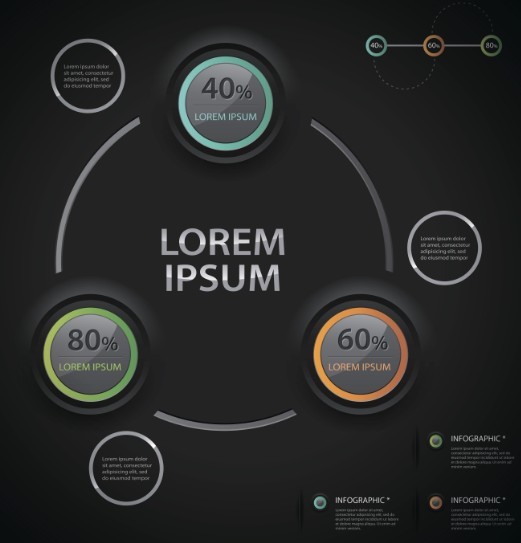 Fashion Vector Origami Option Labels For Infographic 01