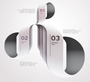 Fashion Vector Origami Option Labels For Infographic 03