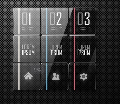 Fashion Vector Origami Option Labels For Infographic 07