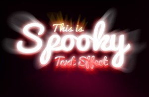 Spooky Text Effect Layered PSD