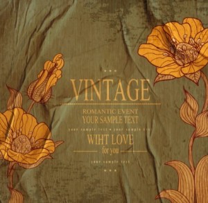 High Quality Vector Vintage Flower Background 04