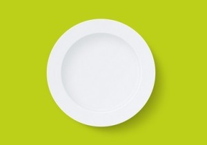 White Empty Plate PSD