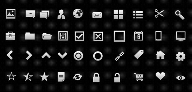 40 High Quality Web UI Icons