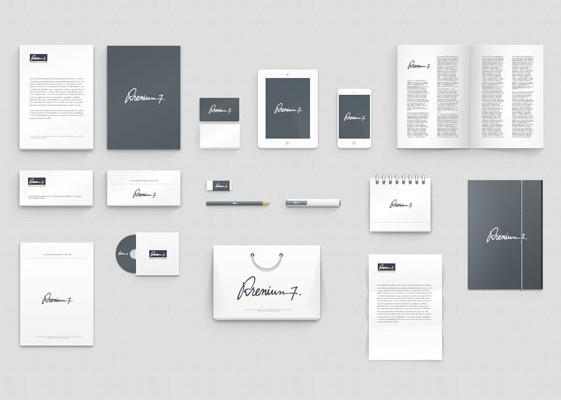 Clean Corporate Identity Mockup PSD