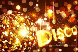 Fashion and Bright Vector Disco Background 01