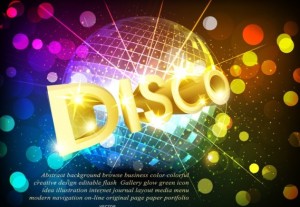 Fashion and Bright Vector Disco Background 03