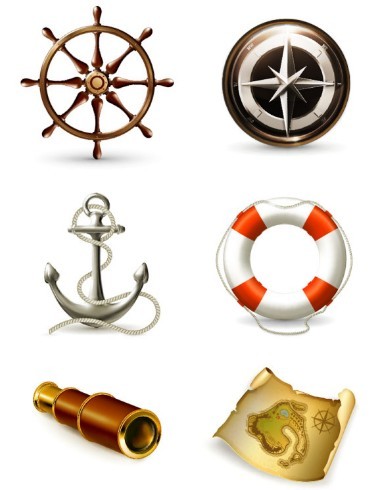 Vector Cartoon Pirate Elements 05