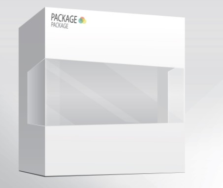 Semi-Transparent Product Packaging Box Design Vector 02