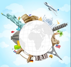 Most Famous Landmarks in the World Vector Illustration 02