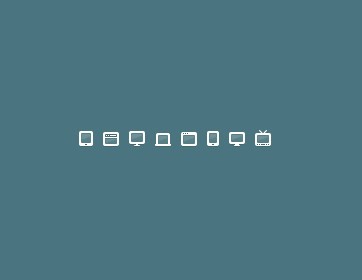 Reflective 16px Device Icon Set