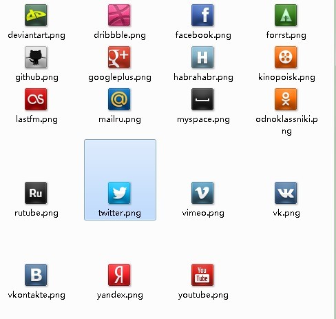 Simple and Small Socia Icon Pack