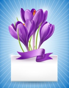 Elegant Violet Flower Vector Illustration 02