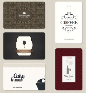 Set of Vector Restaurant Menu Card Design Templates