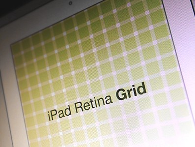 iPad Retina Grid PSD