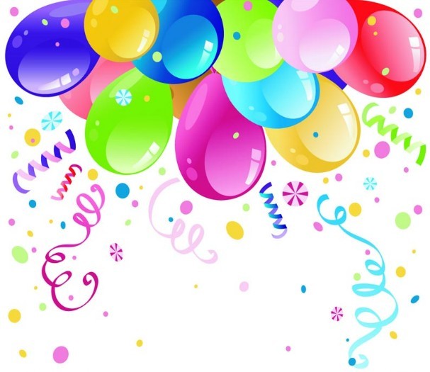 Colorful Holiday Balloons 02