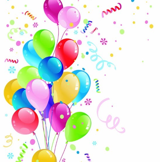 Colorful Holiday Balloons 03