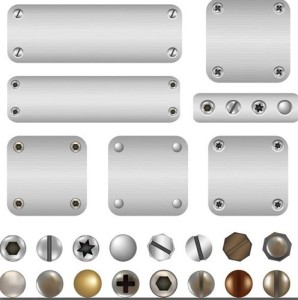 Vector Metal and Rivets Background 02