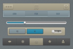 Brown Mobile App UI Kit PSD